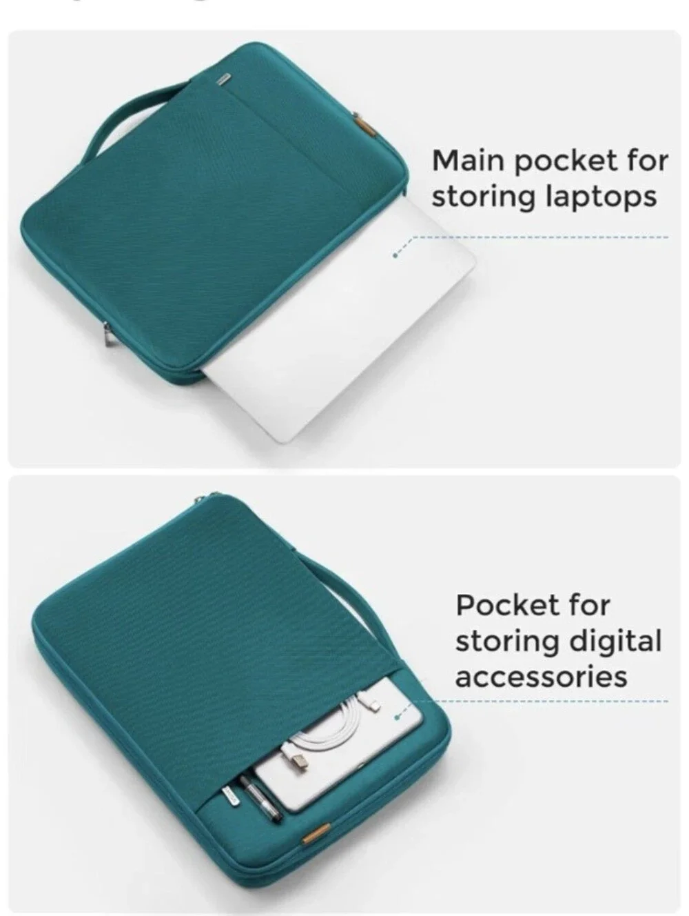 Domiso 17.3 inch Laptop Sleeve w/Accessories Bag